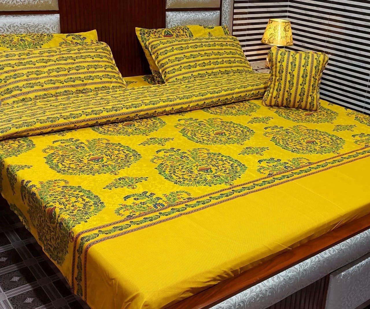 7Pc Mix Cotton Printed Comforter Set
