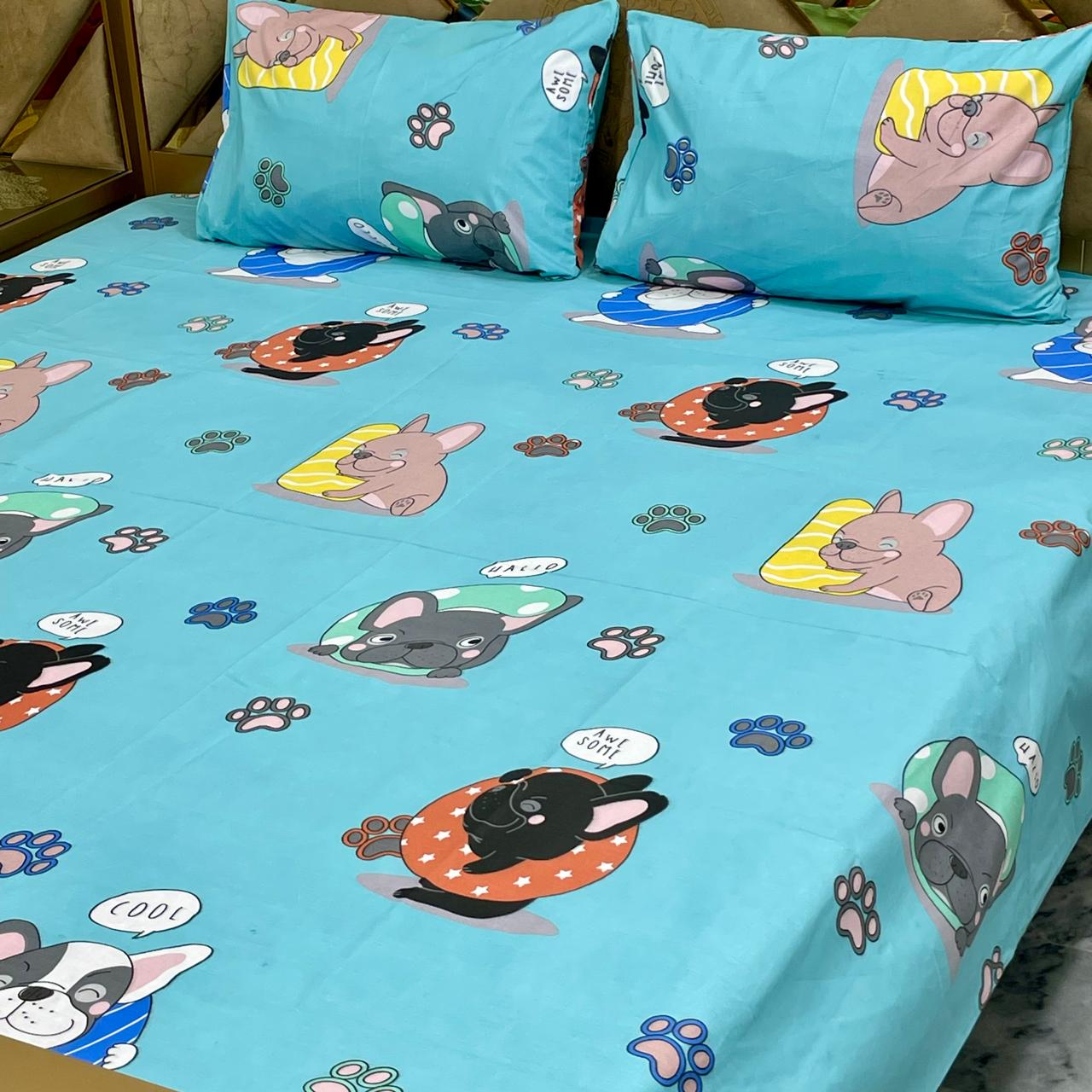 3 PC Pure Cotton Bedsheets