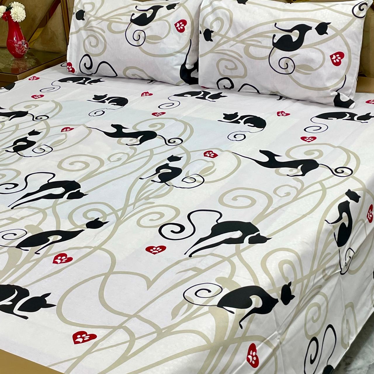 3 PC Pure Cotton Bedsheets