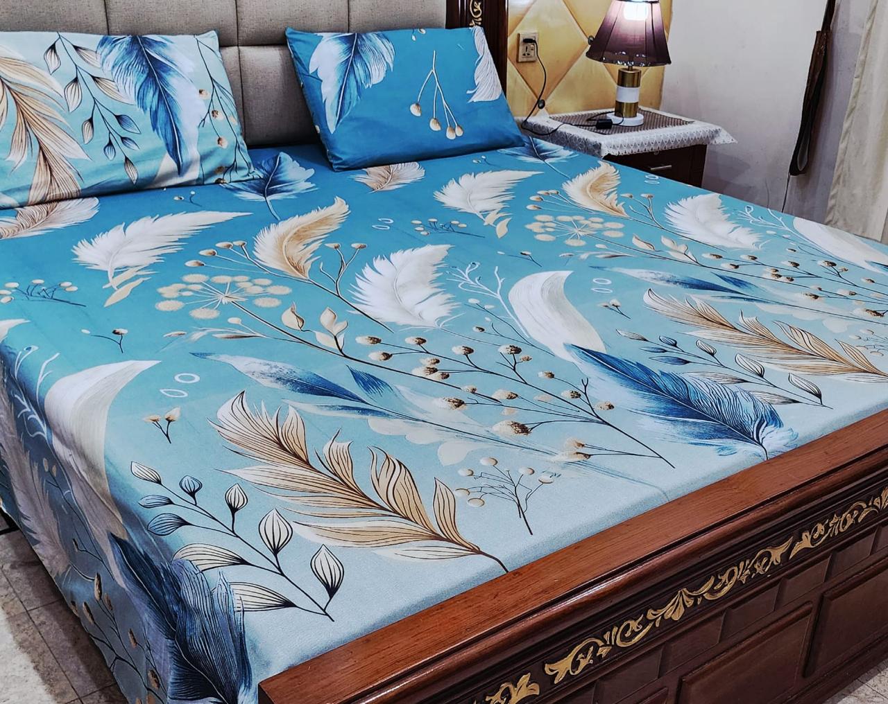 3 PC Pure Cotton Bedsheets