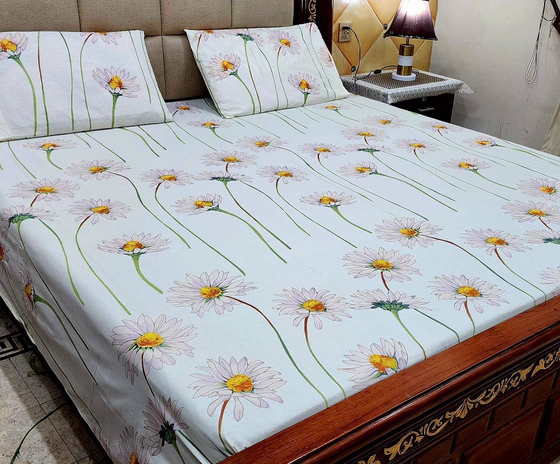 3 PC Pure Cotton Bedsheets