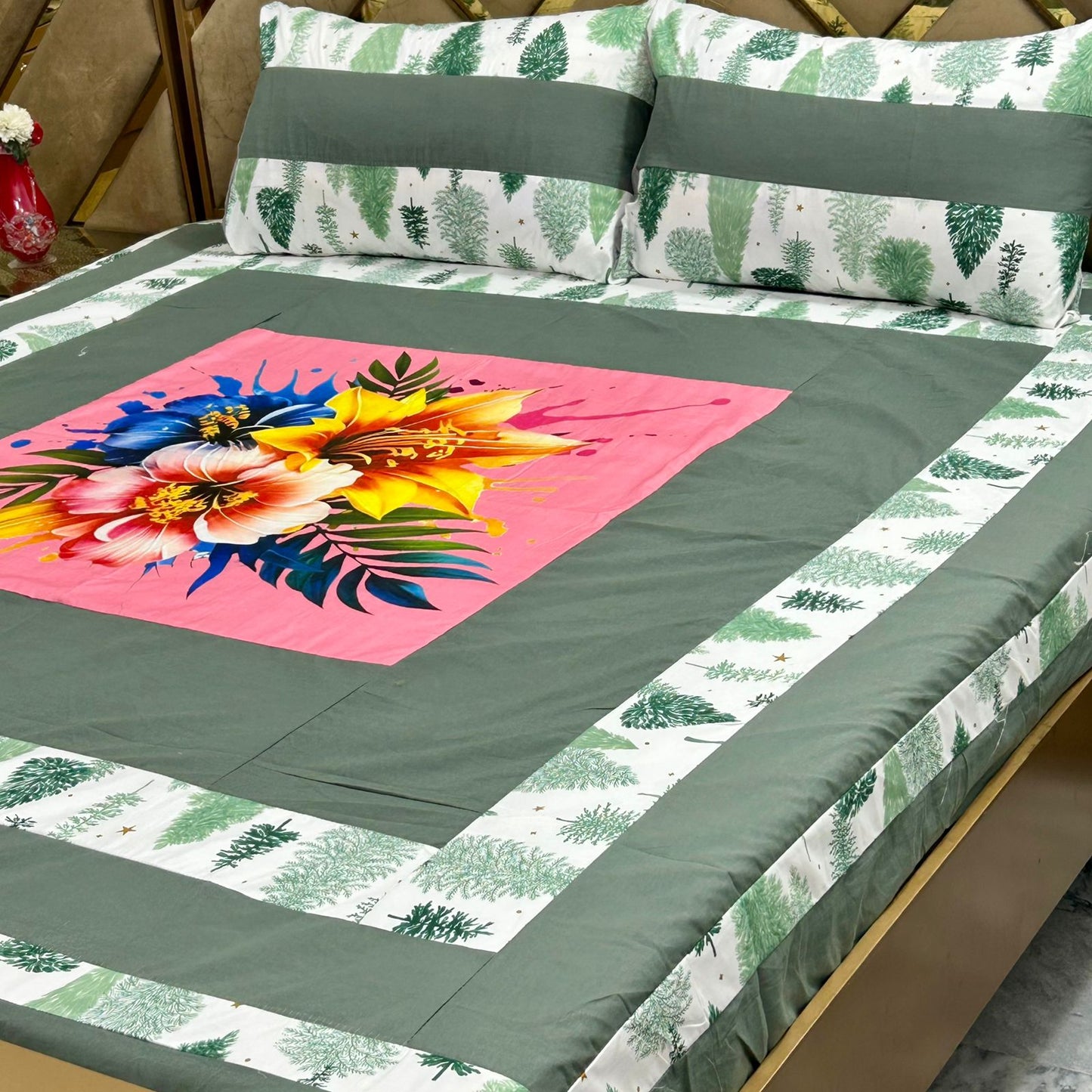 3 PC Patch Work Bedsheets