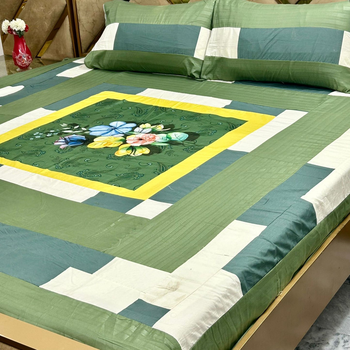 3 PC Patch Work Bedsheets