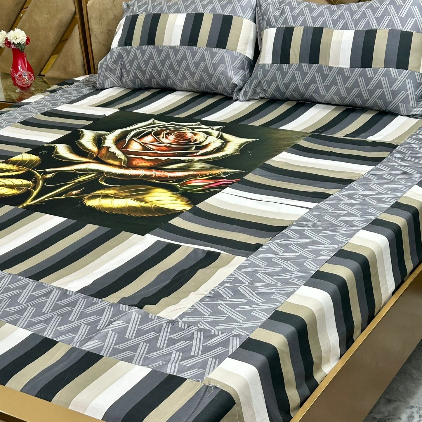 3 PC Patch Work Bedsheets