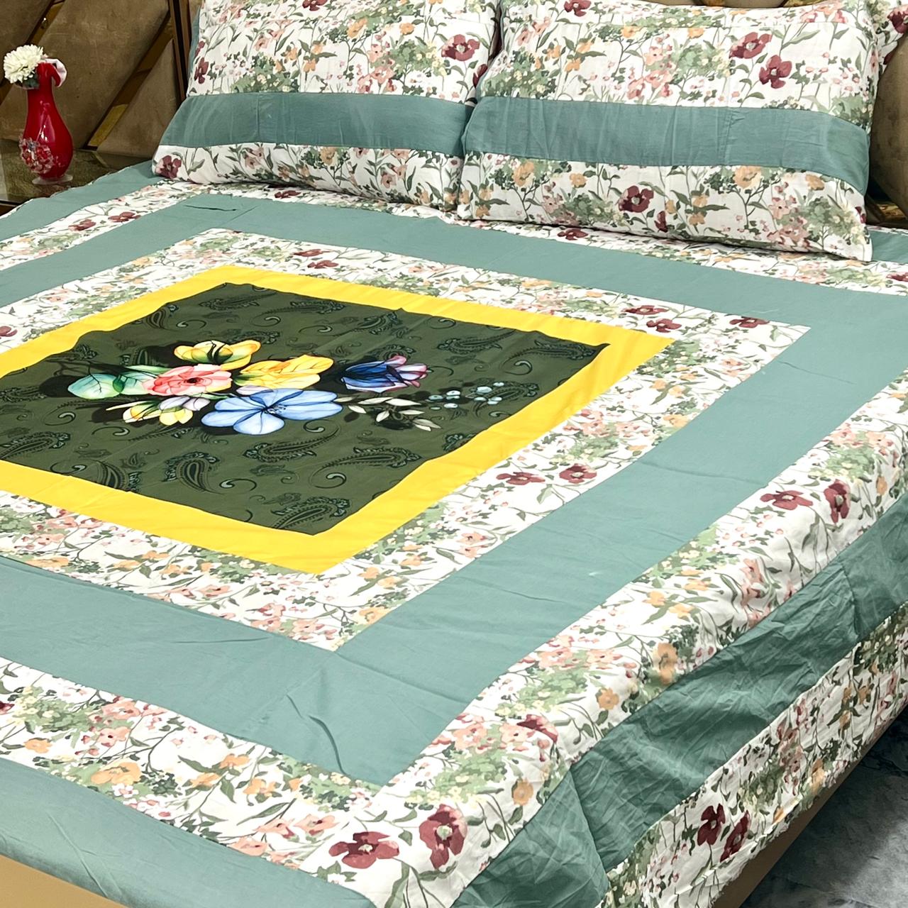 3 PC Patch Work Bedsheets