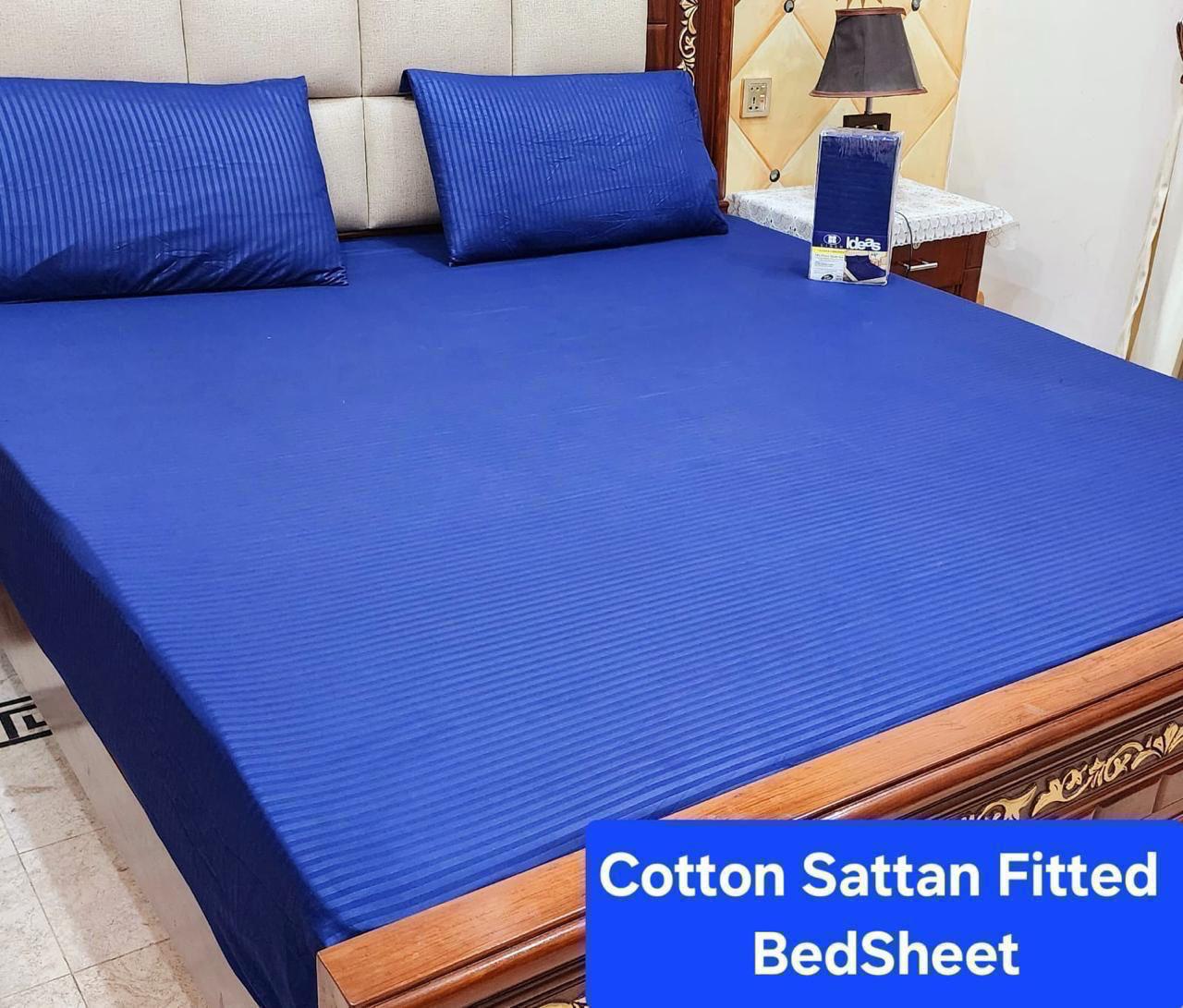 Cotton Sattan Fitted Bedsheets