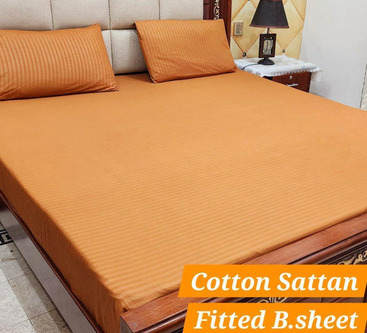 Cotton Sattan Fitted Bedsheets