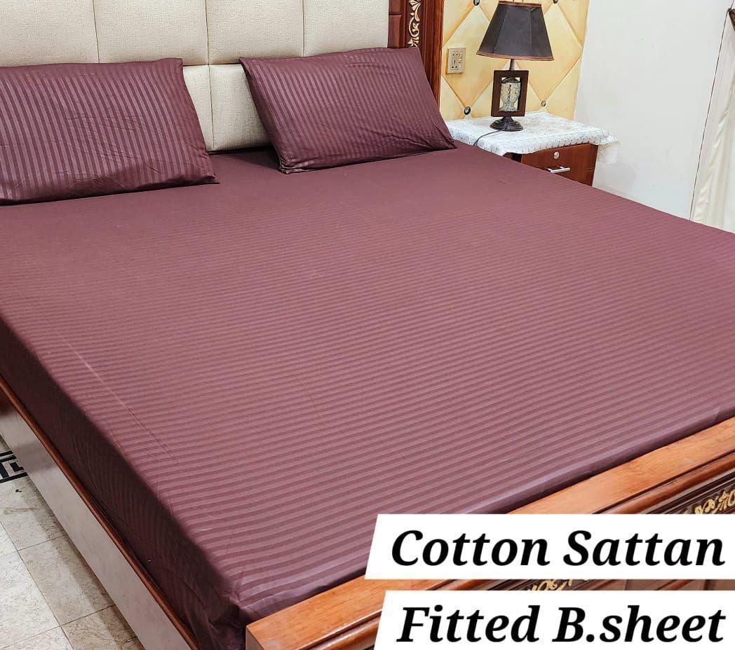 Cotton Sattan Fitted Bedsheets