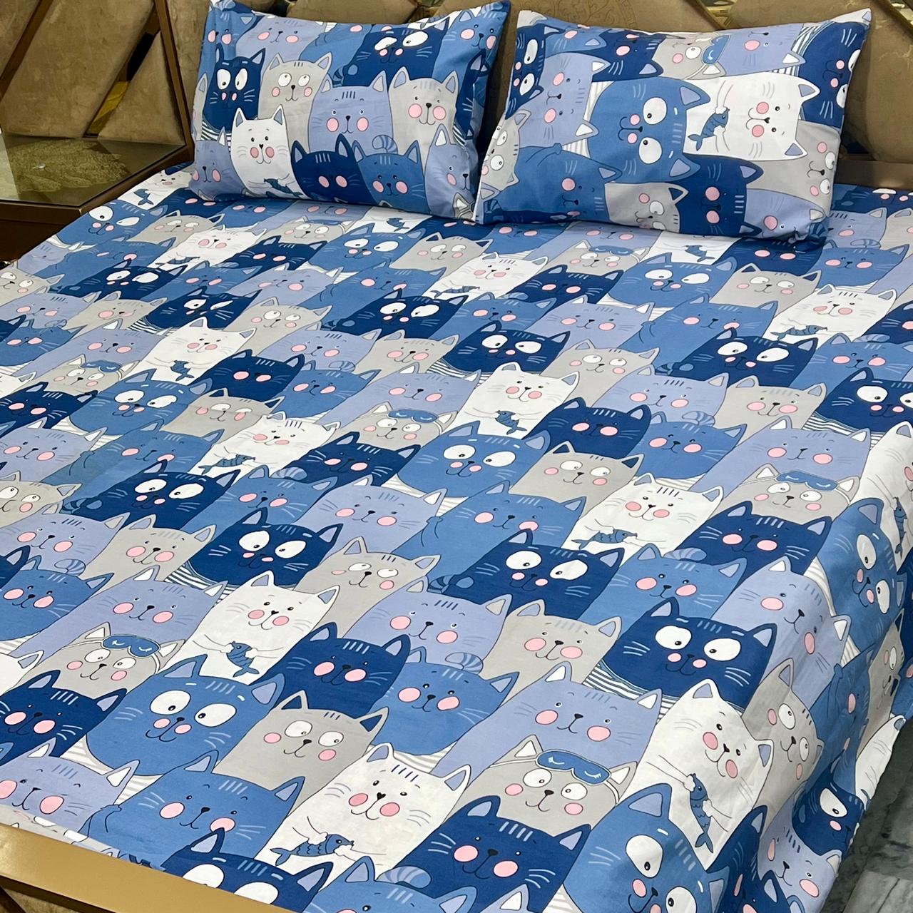 3 PC Pure Cotton Bedsheets