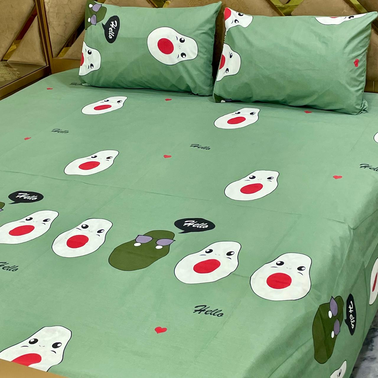 3 PC Pure Cotton Bedsheets