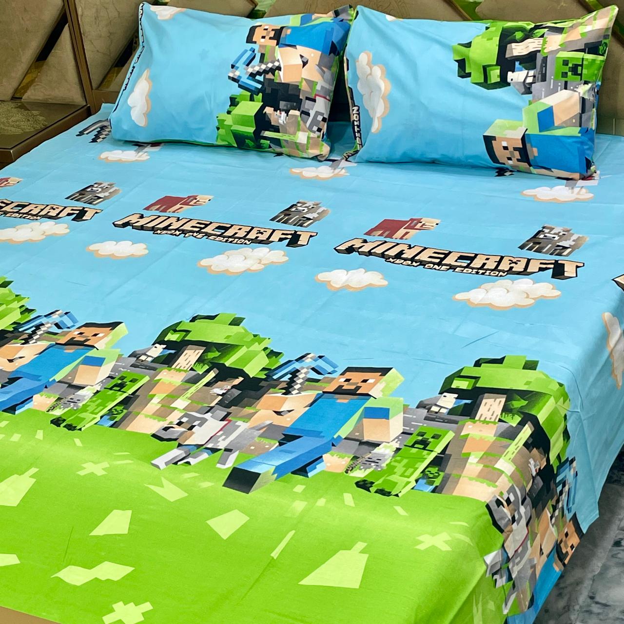 3 PC Pure Cotton Bedsheets