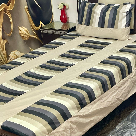 2 PC single Patch work Bedsheet