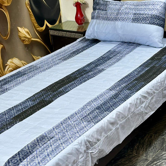 2 PC single Patch work Bedsheet
