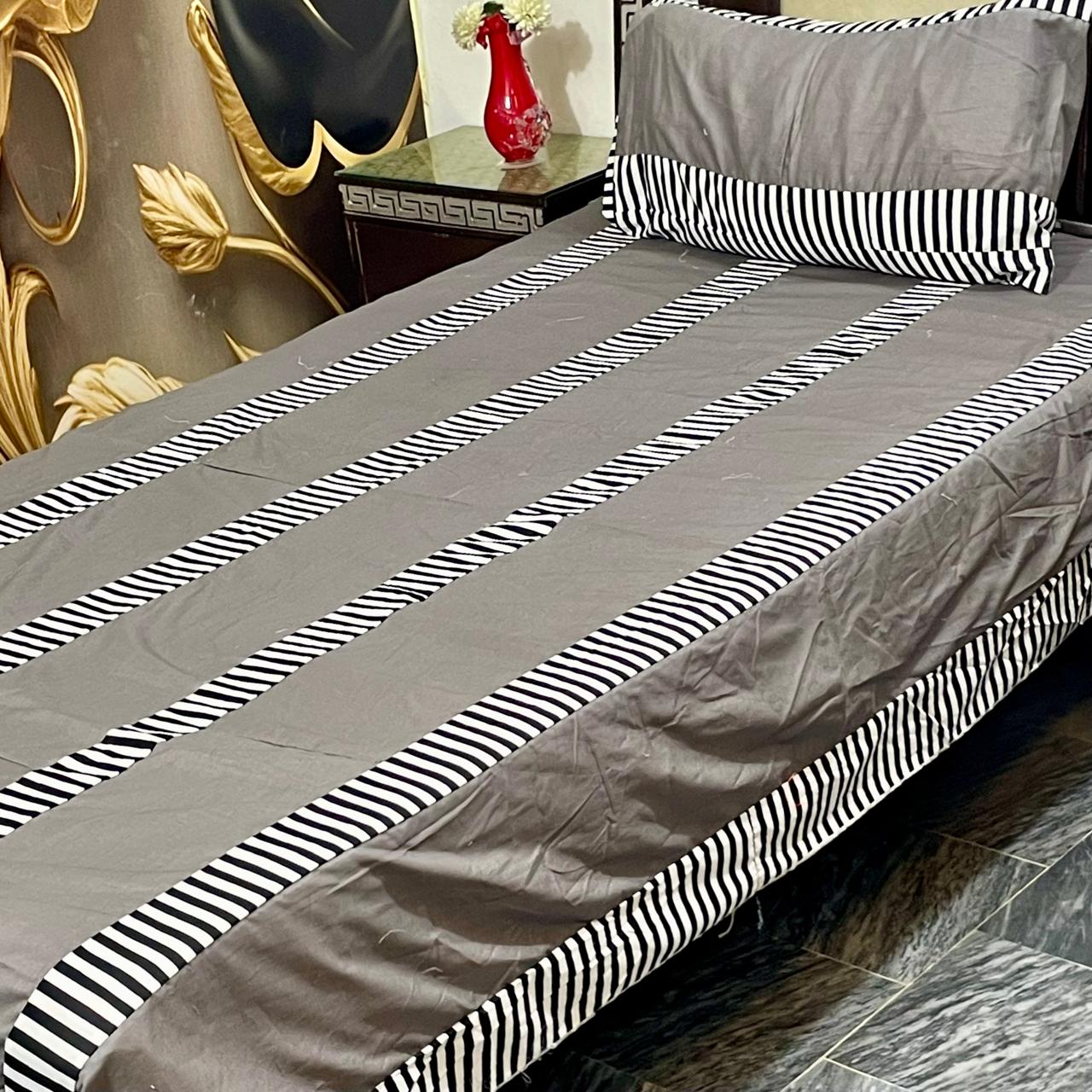 2 PC single Patch work Bedsheet
