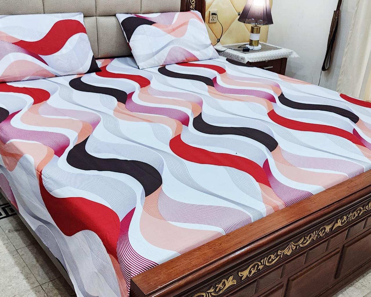 3 PC Pure Cotton Bedsheets