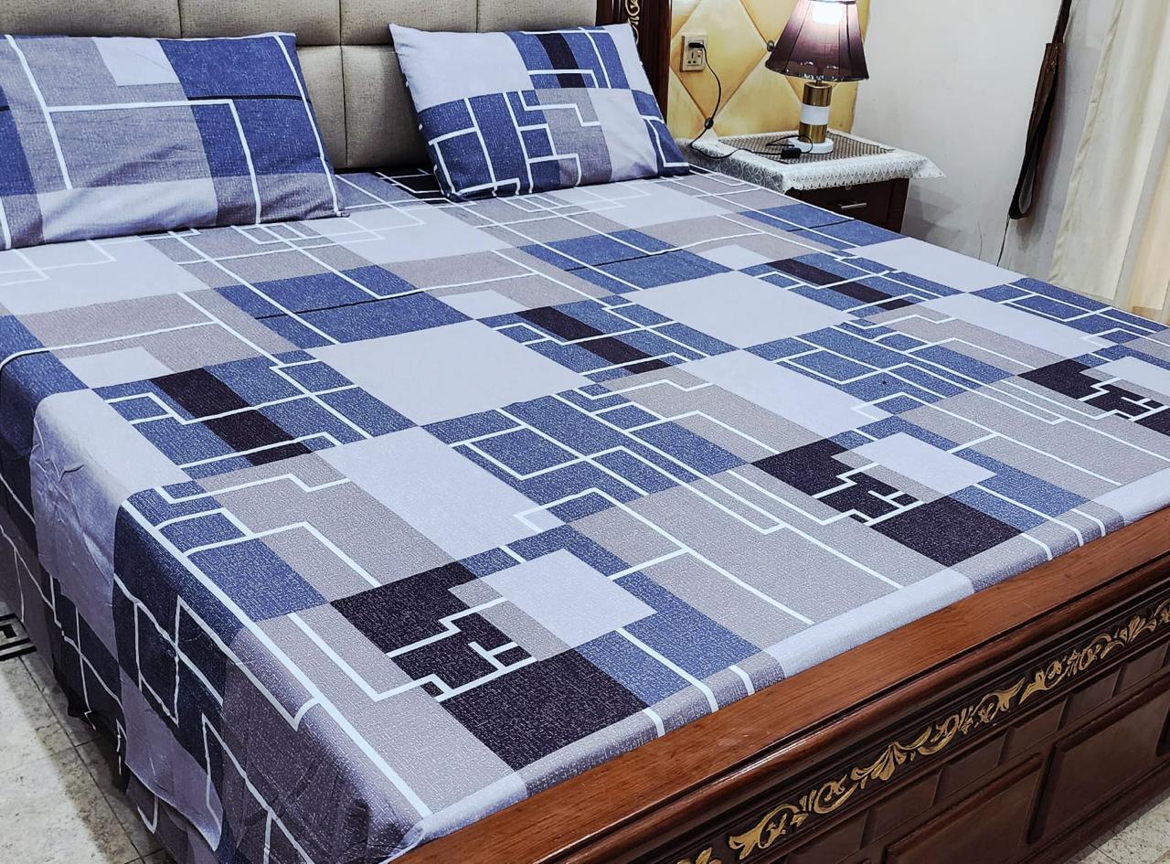 3 PC Pure Cotton Bedsheets