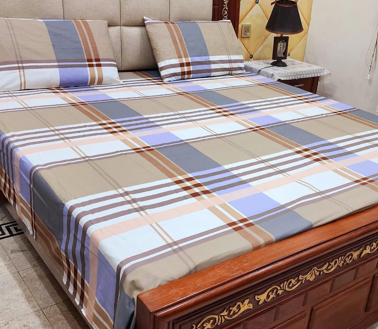 3 PC Pure Cotton Bedsheets