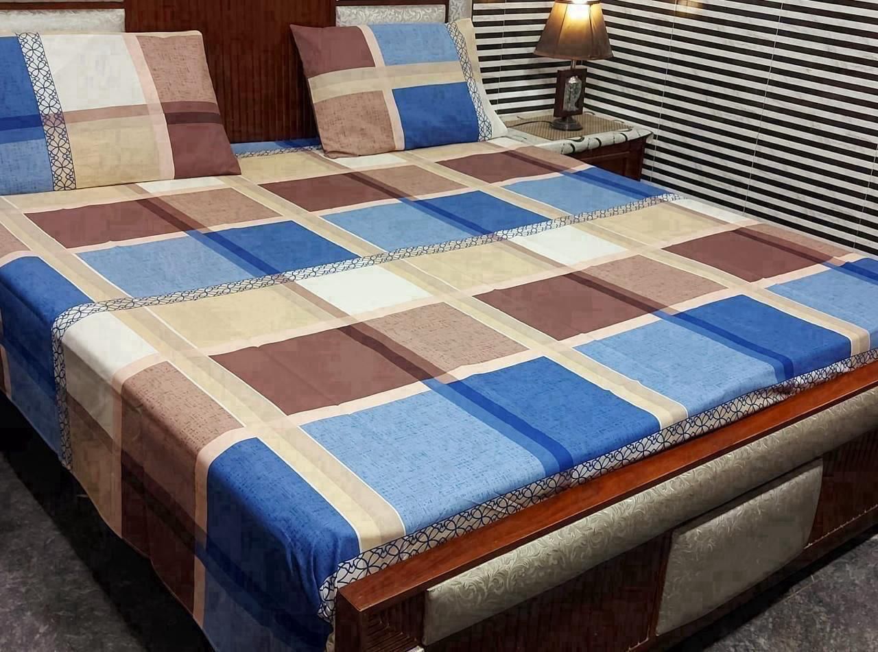 3 PC Pure Cotton Bedsheets