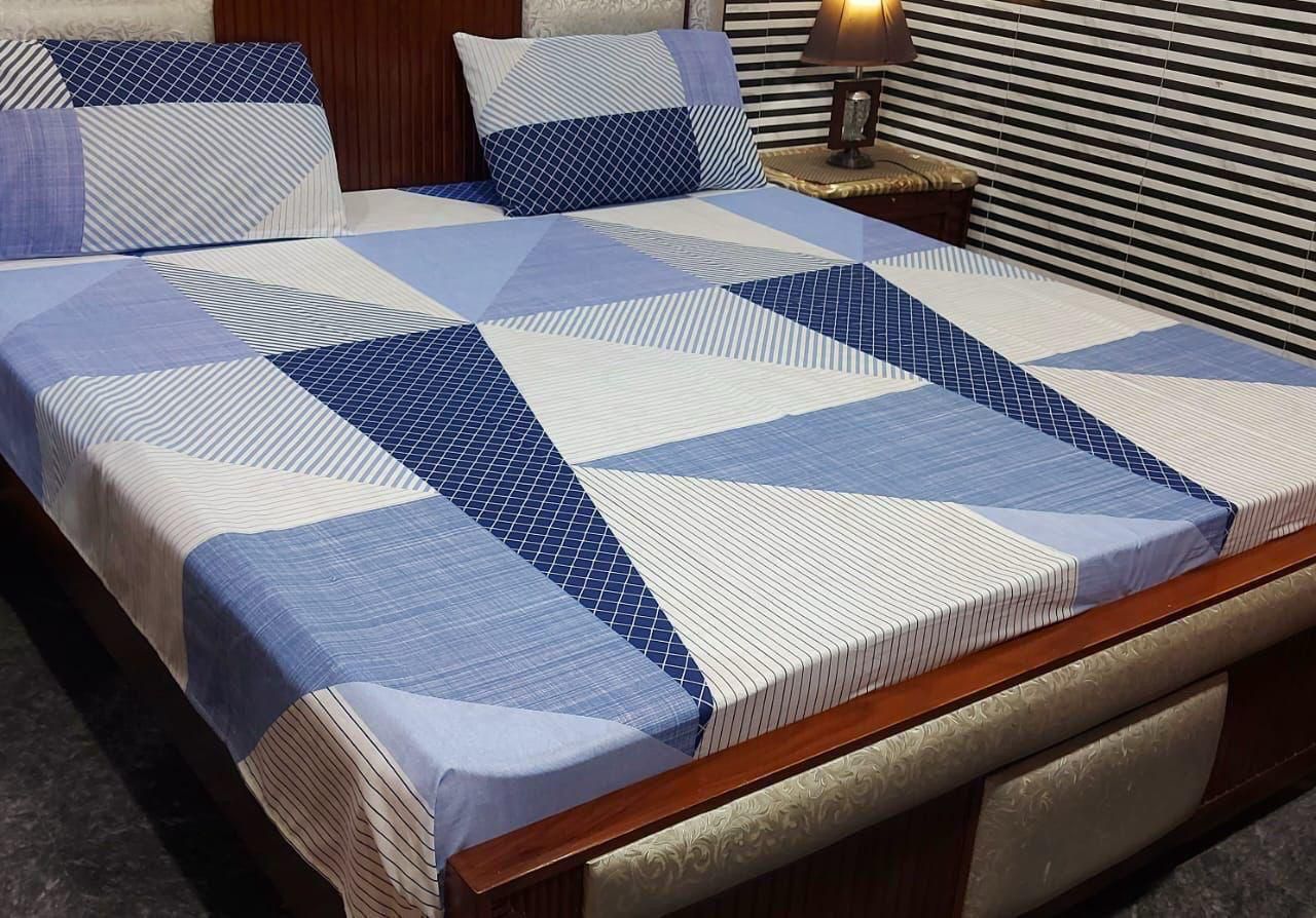 3 PC Pure Cotton Bedsheets